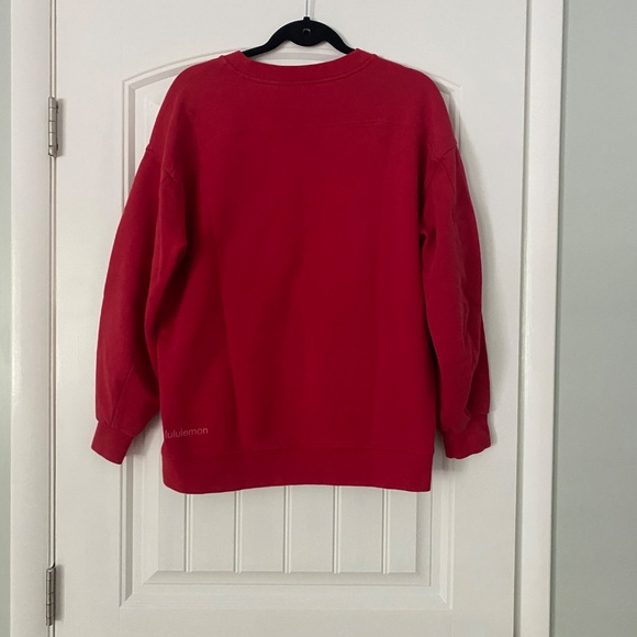 Lululemon Red  Crew Sweatshirt size 6 - Picture 3 of 6